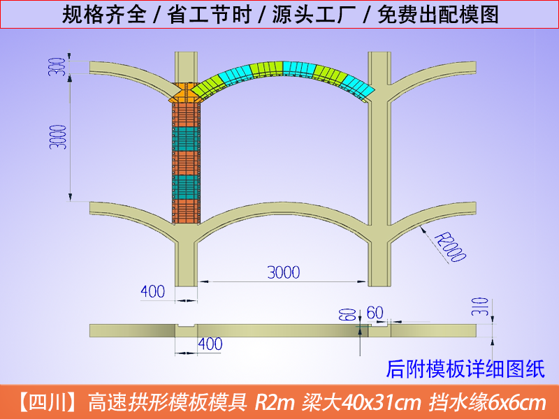 四川高速拱形骨架定型模板，快速施工，高效便捷